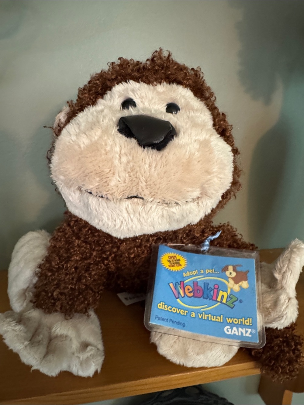 GANZ Webkinz Cheeky Monkey Plush HM080 - With Tag (code opened)